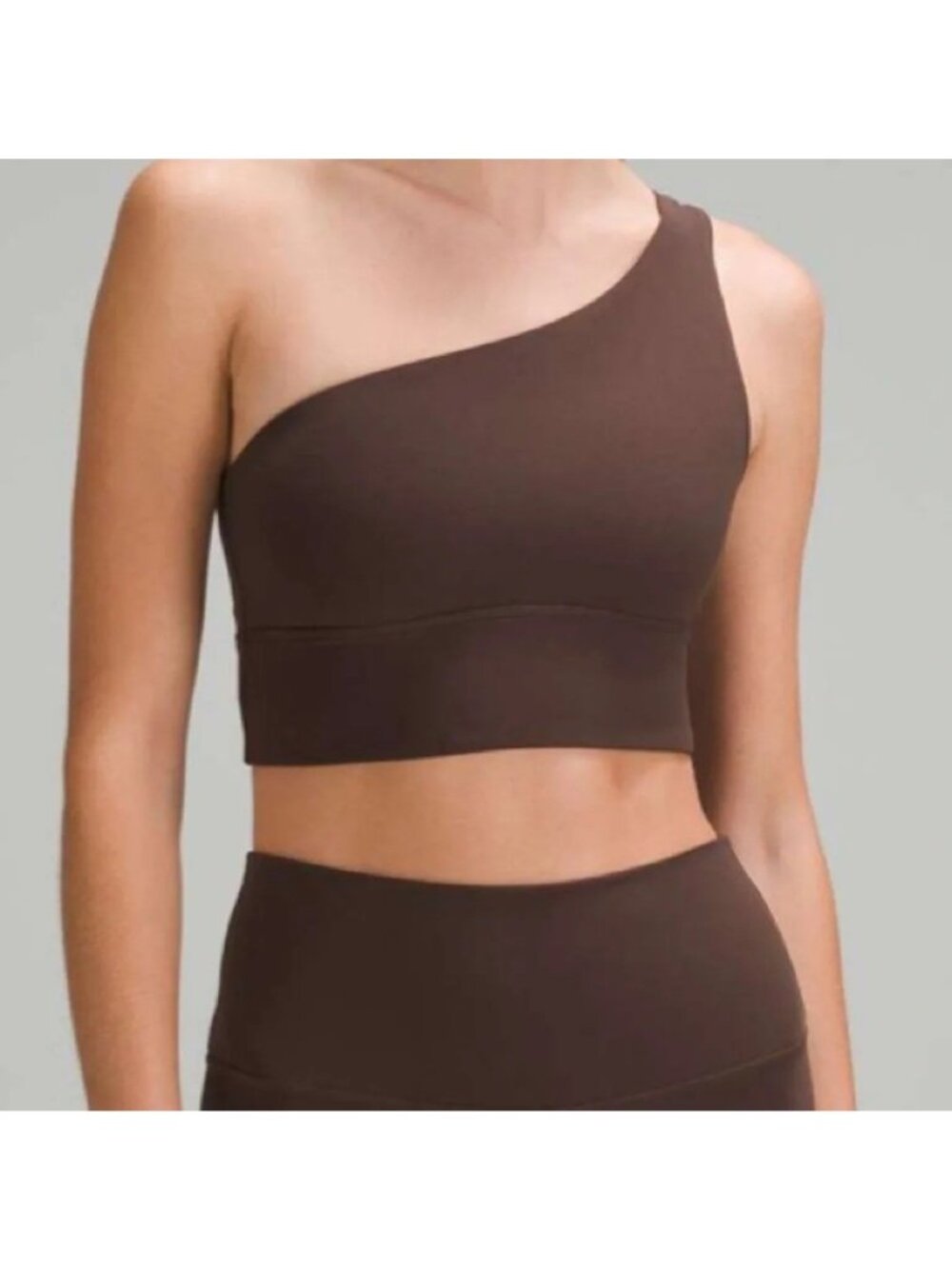 Lululemon Size 8 Align Asymmetrical Bra Espresso Yoga Pilates